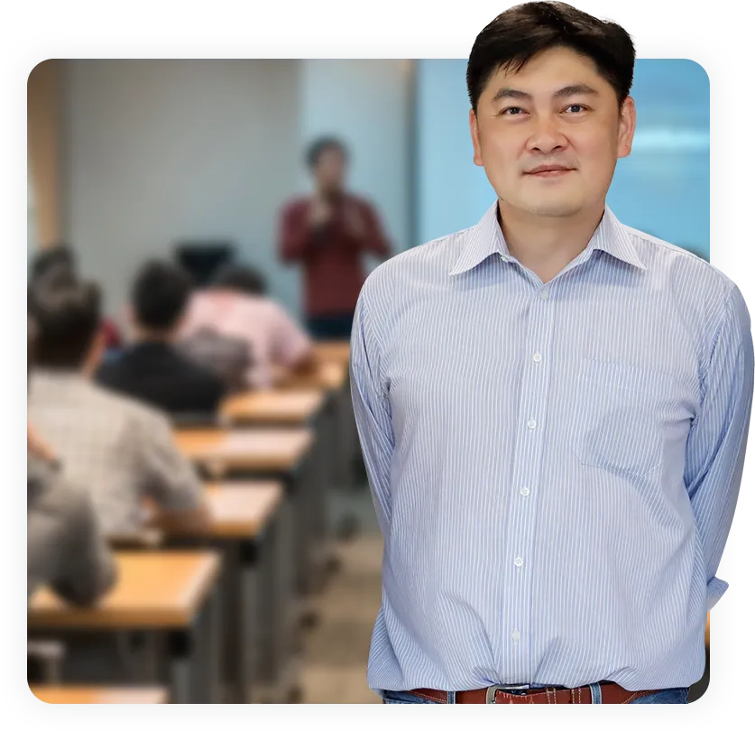 ภาพผู้สอนและบรรยากาศห้องเรียน Math Wizard